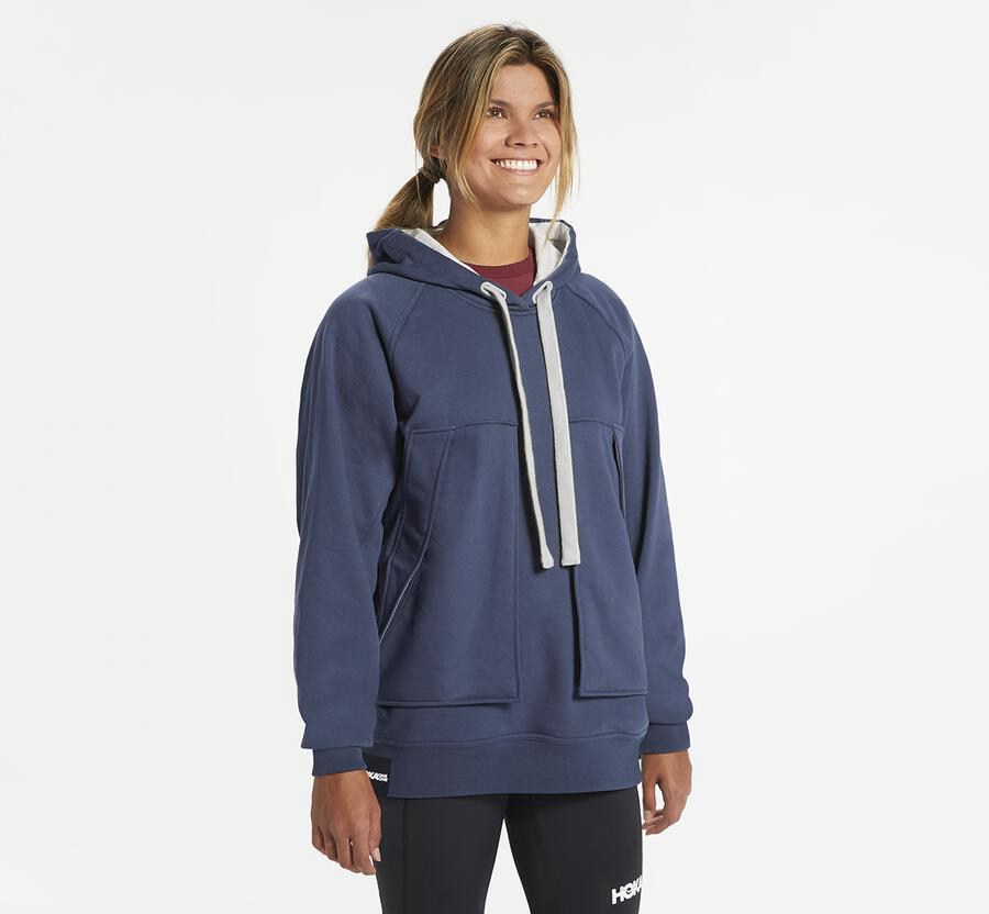 Hoodie Mens - Hoka One One Bondi - Navy - OTQGLPN-76